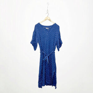 Faherty Blue Long Sleeve Dress